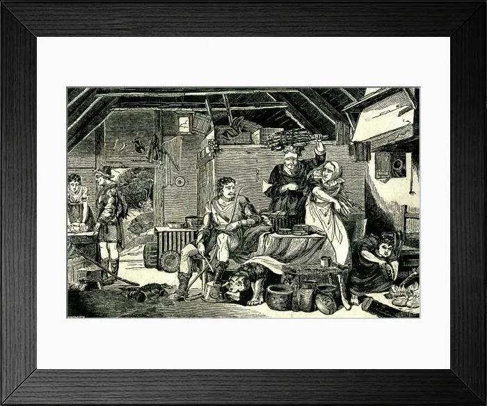 Framed Print : King Alfred prior to burning the cakes Framed Print : King Alfred prior to burning the cakes