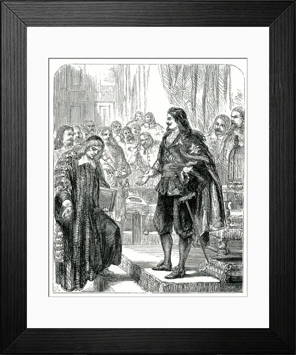 Framed Print : King Charles I taking the Speaker's Chair Framed Print : King Charles I taking the Speaker's Chair