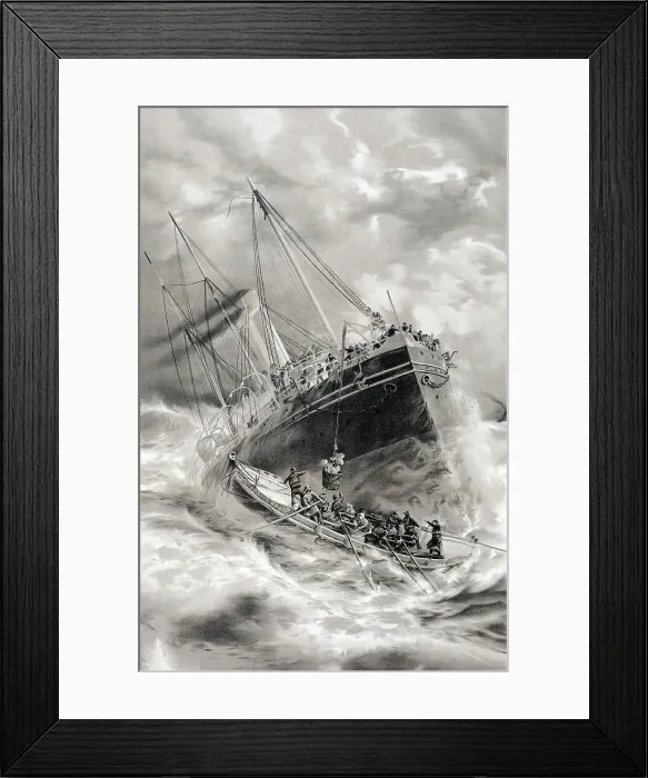 Framed Print : Lifeboat rescue Framed Print : Lifeboat rescue