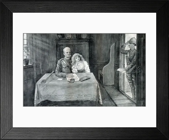 Framed Print : Lord Roberts at Orange Grove Inn, South Africa Framed Print : Lord Roberts at Orange Grove Inn, South Africa