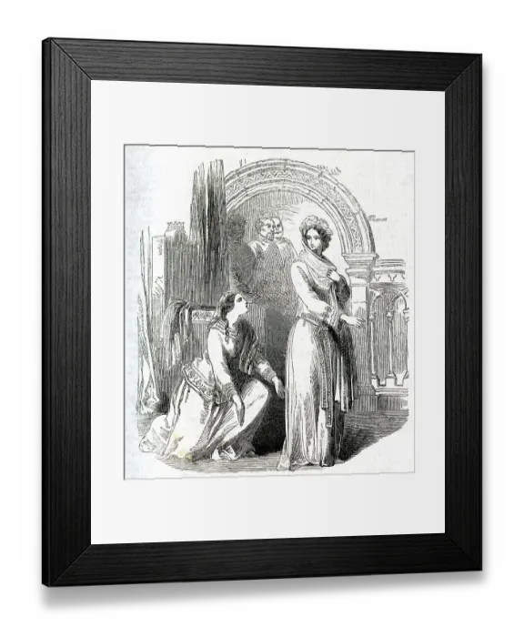 Framed Print : Matilda I pleading with Empress Matilda Framed Print : Matilda I pleading with Empress Matilda