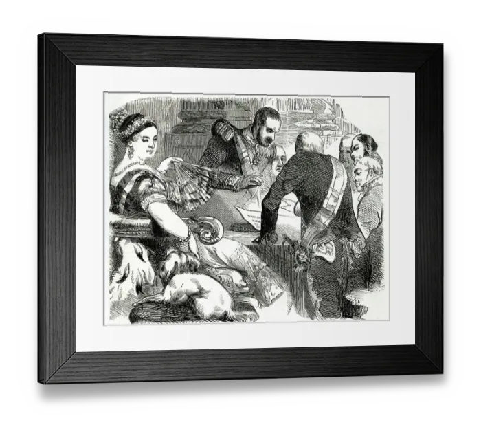 Framed Print : Queen Maria II of Portugal and her Cabinet Councillors Framed Print : Queen Maria II of Portugal and her Cabinet Councillors