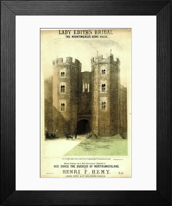 Framed Print : Music cover, Lady Edith's Bridal Framed Print : Music cover, Lady Edith's Bridal