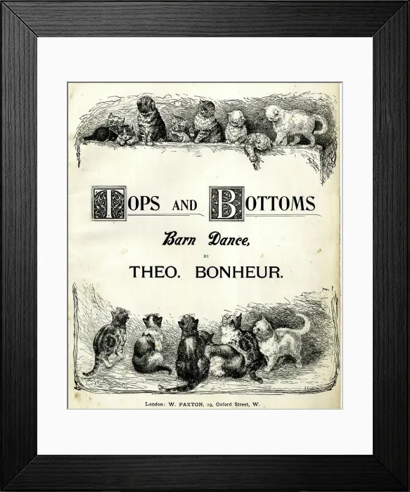Framed Print : Music cover, Tops and Bottoms, Barn Dance Framed Print : Music cover, Tops and Bottoms, Barn Dance