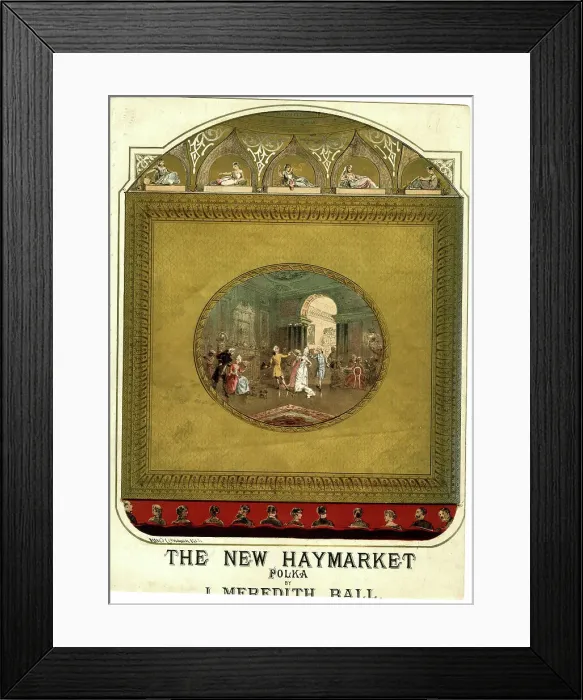 Framed Print : Music cover, The New Haymarket Polka Framed Print : Music cover, The New Haymarket Polka