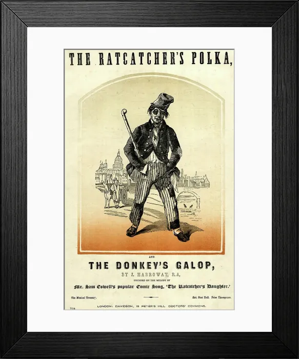 Framed Print : Music cover, The Ratcatcher's Polka Framed Print : Music cover, The Ratcatcher's Polka