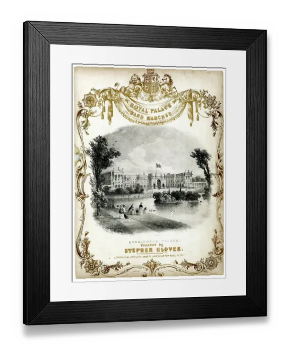 Framed Print : Music cover, Royal Palace Band Marches Framed Print : Music cover, Royal Palace Band Marches