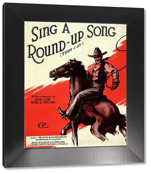 Music cover, Sing a Round-Up Song (Yippy-I-Ay)
