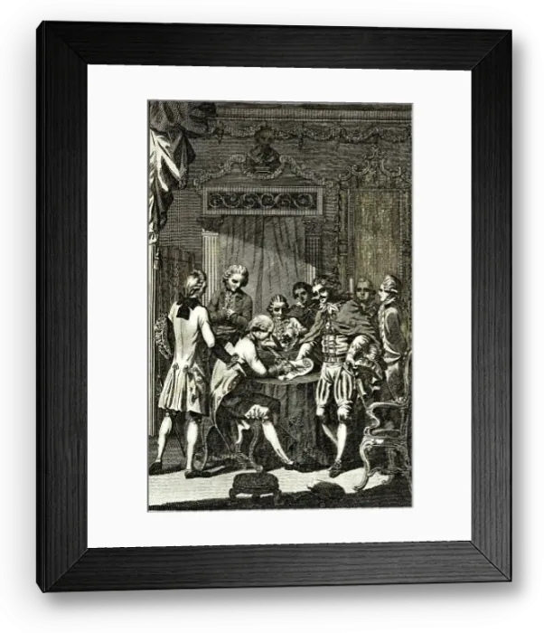 Framed Print : Signing the Treaty of Paris (Peace of Paris) Framed Print : Signing the Treaty of Paris (Peace of Paris)