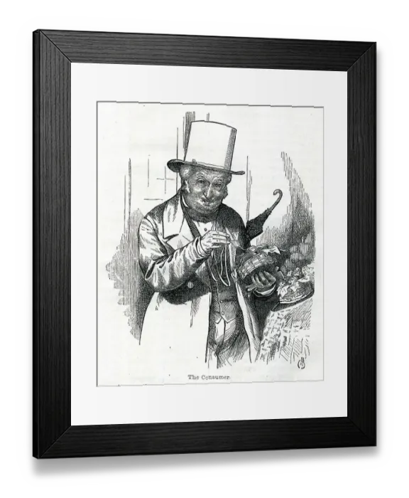 Framed Print : The Consumer, Covent Garden Market, London Framed Print : The Consumer, Covent Garden Market, London