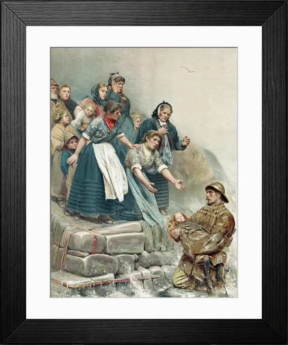 Framed Print : The First from the Lifeboat Framed Print : The First from the Lifeboat