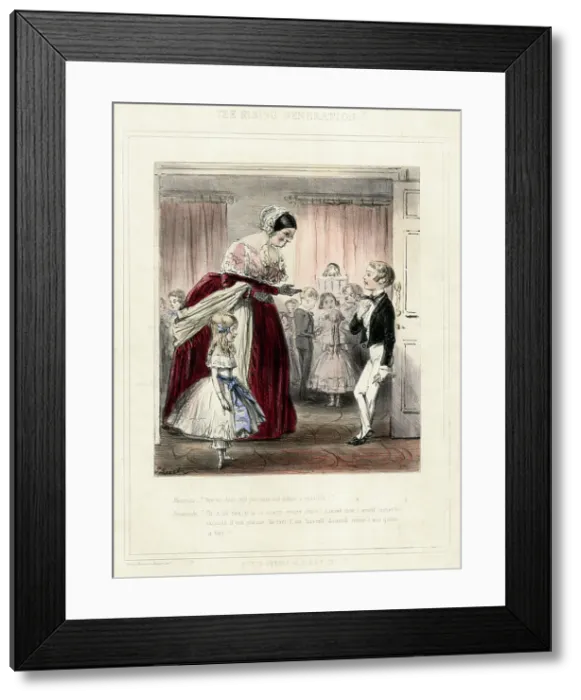 Framed Print : The Rising Generation, by John Leech Framed Print : The Rising Generation, by John Leech
