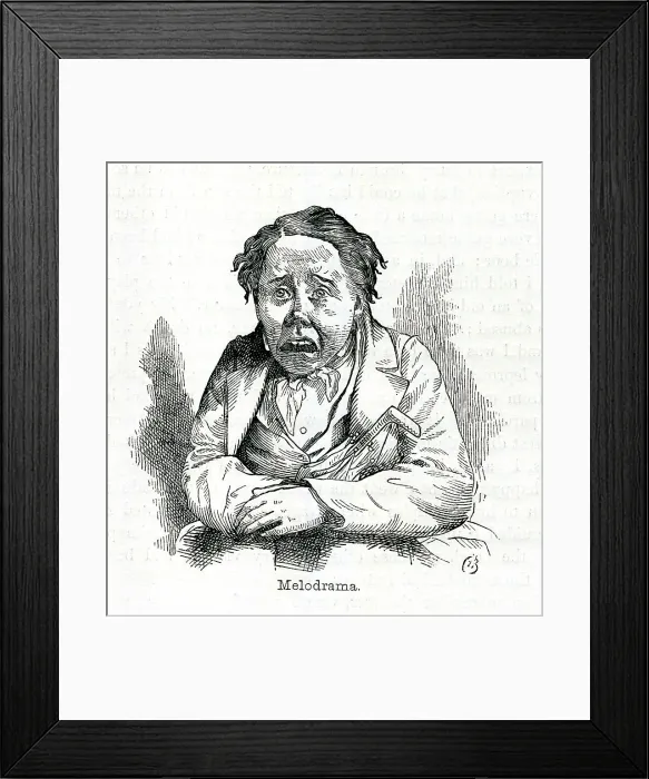 Framed Print : Melodrama at the Theatre Framed Print : Melodrama at the Theatre