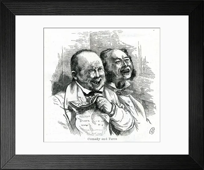 Framed Print : Comedy and Farce at the Theatre Framed Print : Comedy and Farce at the Theatre