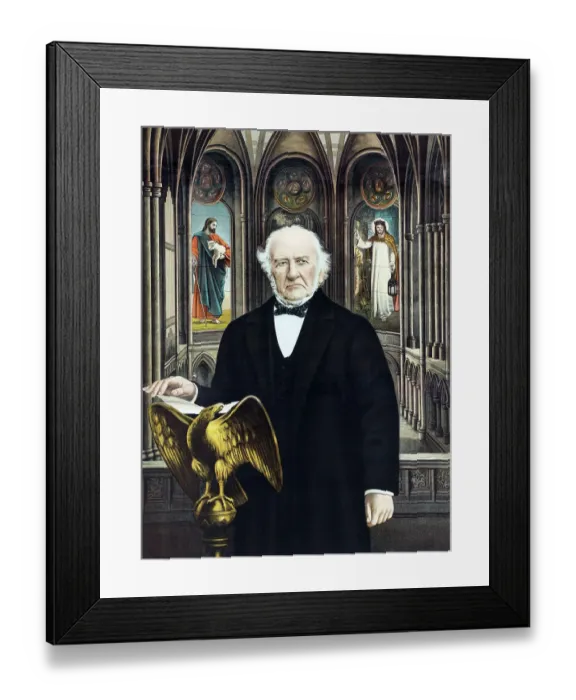 Framed Print : William Ewart Gladstone, Liberal politician Framed Print : William Ewart Gladstone, Liberal politician