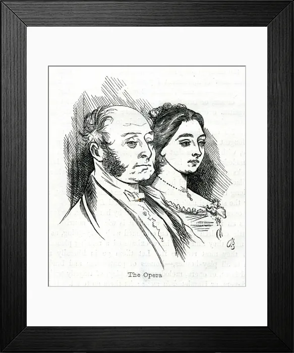 Framed Print : Man and woman at the Opera Framed Print : Man and woman at the Opera