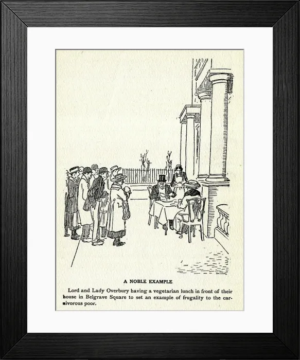 Framed Print : Cartoon, A Noble Example Framed Print : Cartoon, A Noble Example