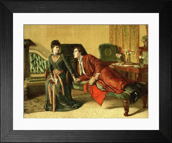 Framed Print : You have brought me to life again - romantic scene Framed Print : You have brought me to life again - romantic scene