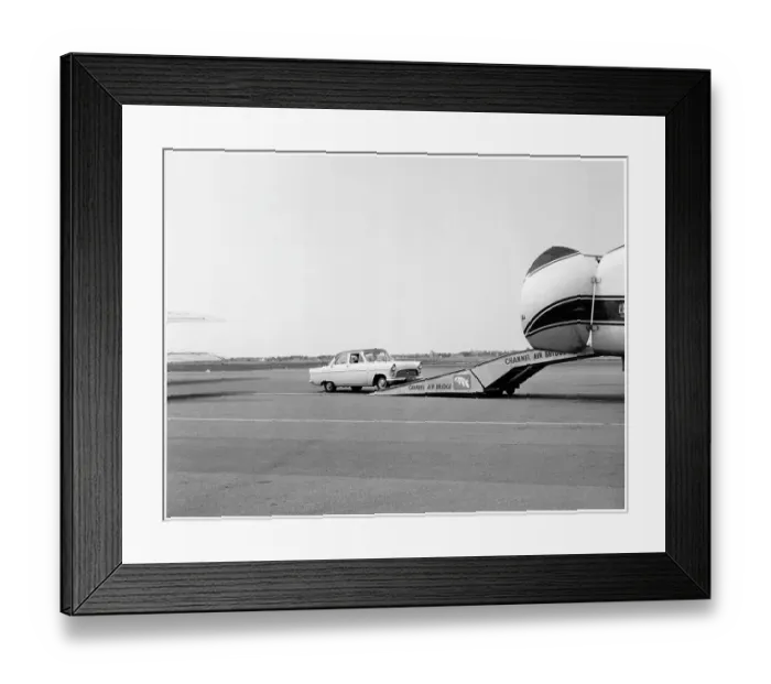Framed Print : Bristol Freighter Mk. 32 being loaded with Ford Consul Framed Print : Bristol Freighter Mk. 32 being loaded with Ford Consul