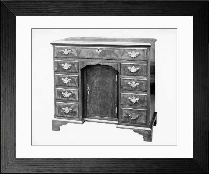 Framed Print : Walnut desk Framed Print : Walnut desk
