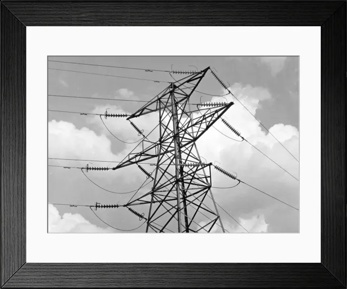 Framed Print : High Voltage AC transmission pylon Framed Print : High Voltage AC transmission pylon