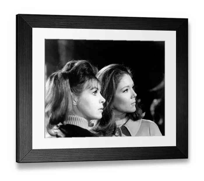 Framed Print : Emma Peel with associate Framed Print : Emma Peel with associate