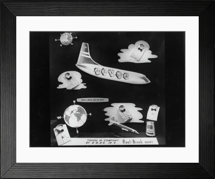 Framed Print : Owen Owen, Rael-Brook shirts display Framed Print : Owen Owen, Rael-Brook shirts display