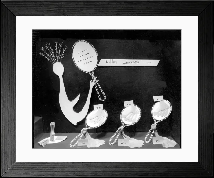 Framed Print : Owen Owen display for Ballito Nylons Framed Print : Owen Owen display for Ballito Nylons