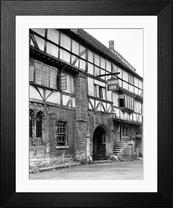 Framed Print : The George Inn, at Norton St Philip, Somerset Framed Print : The George Inn, at Norton St Philip, Somerset