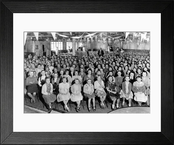 Framed Print : Girl's School Empire Day party Framed Print : Girl's School Empire Day party