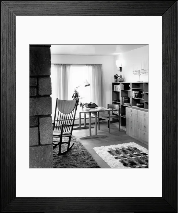 Framed Print : Interior design with a hint of Scandinavian influence and G Framed Print : Interior design with a hint of Scandinavian influence and G