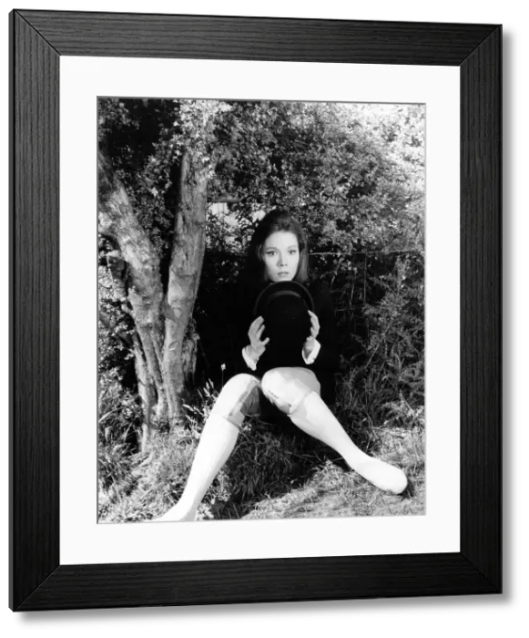 Framed Print : Emma Peel in The Avengers Framed Print : Emma Peel in The Avengers
