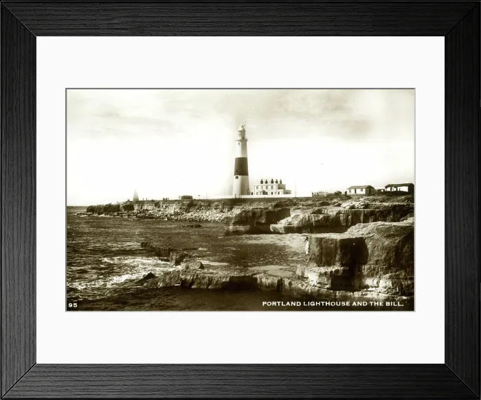 Framed Print : Portland Lighthouse and Portland Bill, Dorset Framed Print : Portland Lighthouse and Portland Bill, Dorset