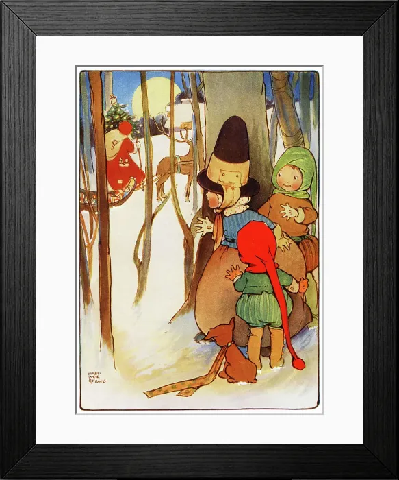 Framed Print : Christmas Eve, by Mabel Lucie Attwell Framed Print : Christmas Eve, by Mabel Lucie Attwell