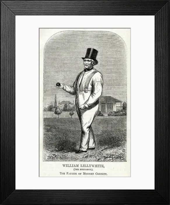 Framed Print : William Lillywhite, father of modern cricket Framed Print : William Lillywhite, father of modern cricket