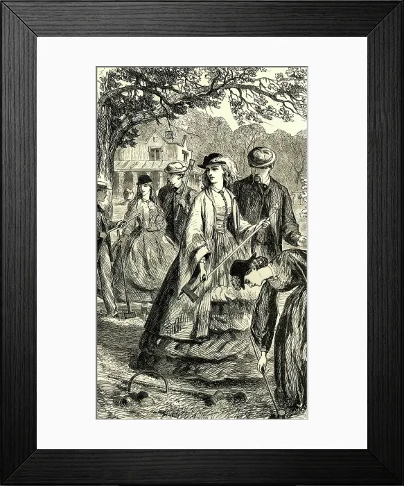 Framed Print : The Croquet Tournament Framed Print : The Croquet Tournament