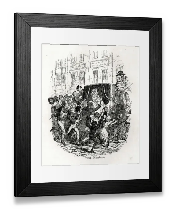 Framed Print : Joseph Grimaldi, actor and clown, appearing in public Framed Print : Joseph Grimaldi, actor and clown, appearing in public