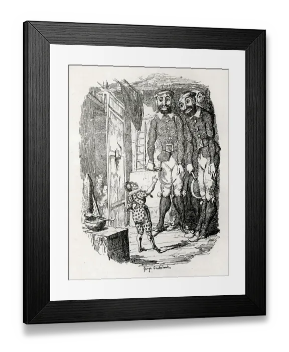 Framed Print : Joseph Grimaldi, kindness to the pantomime giants Framed Print : Joseph Grimaldi, kindness to the pantomime giants