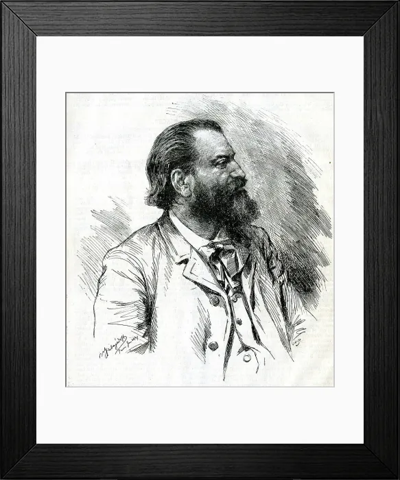 Framed Print : Edouard Adolphe Drumont, French writer and politician Framed Print : Edouard Adolphe Drumont, French writer and politician