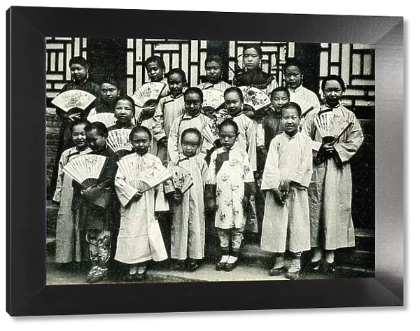 Children at St Faith's Mission, Peking, China