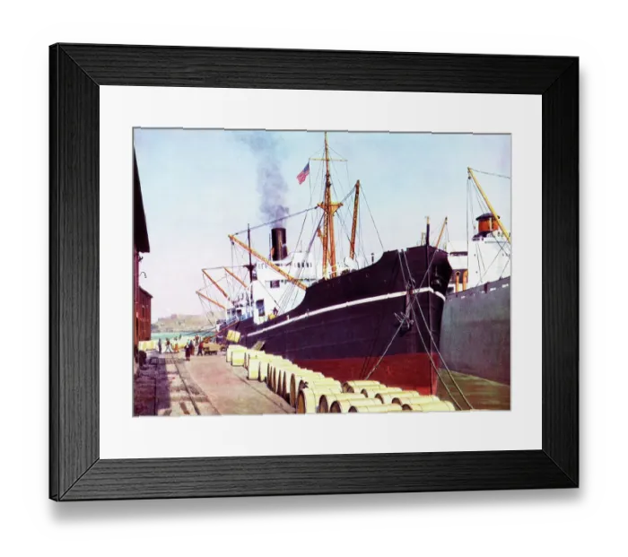 Framed Print : Imperial Tobacco's Docks at Norfolk, Virginia, USA Framed Print : Imperial Tobacco's Docks at Norfolk, Virginia, USA