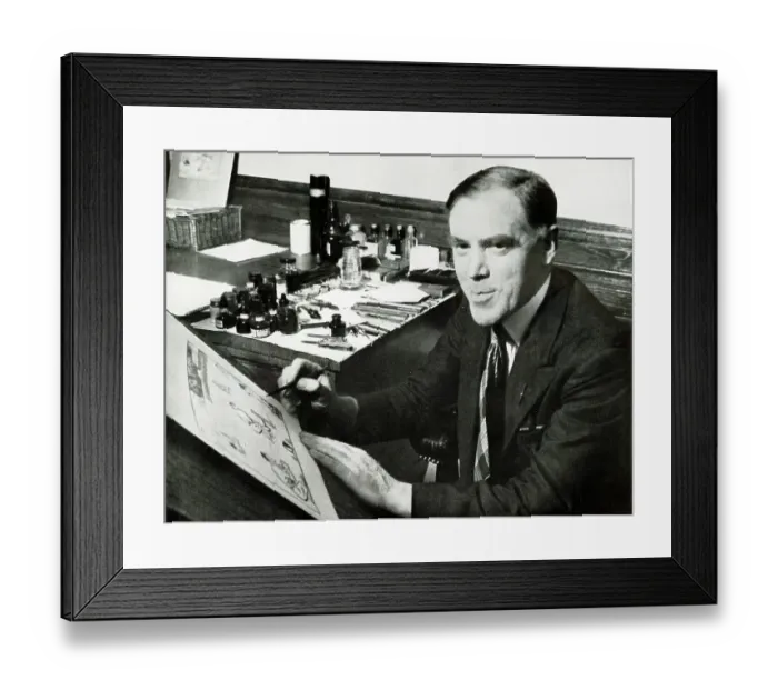 Framed Print : Leslie Gilbert Illingworth, Welsh political cartoonist Framed Print : Leslie Gilbert Illingworth, Welsh political cartoonist