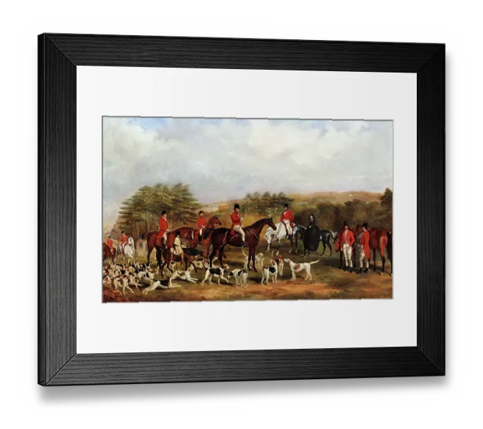 Framed Print : The Old Surrey Foxhounds, by William Barraud Framed Print : The Old Surrey Foxhounds, by William Barraud