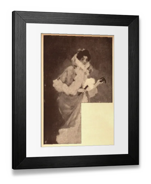 Framed Print : Femme Au Masque Framed Print : Femme Au Masque