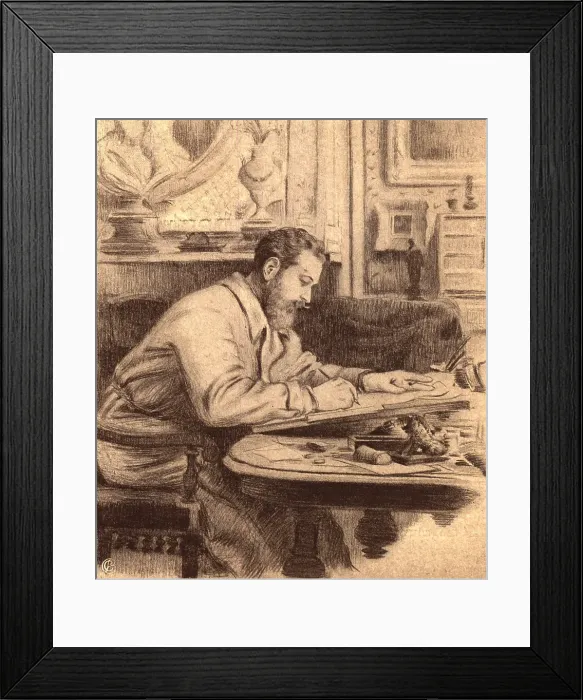 Framed Print : Portrait D'Albert Guillaume Framed Print : Portrait D'Albert Guillaume