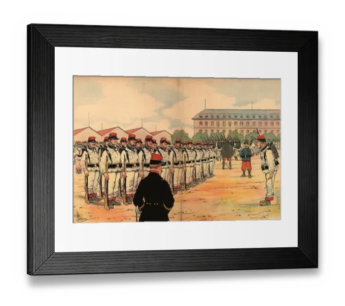 Framed Print : Corporal Instructing His Men Framed Print : Corporal Instructing His Men