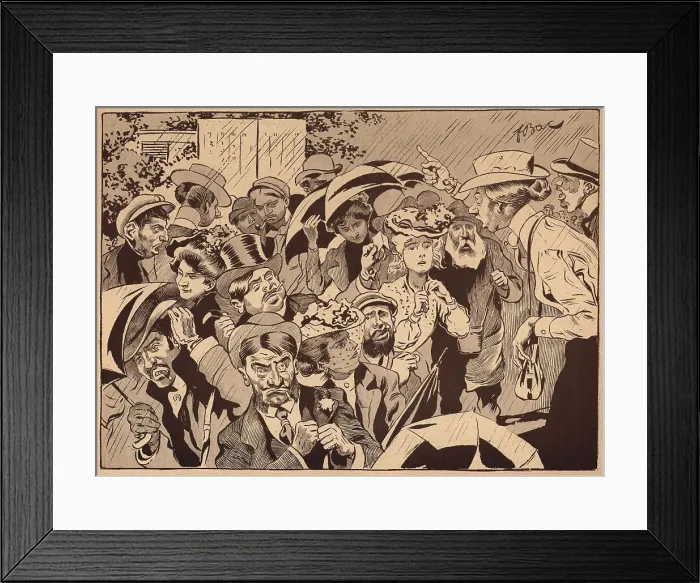 Framed Print : Les Courses Framed Print : Les Courses