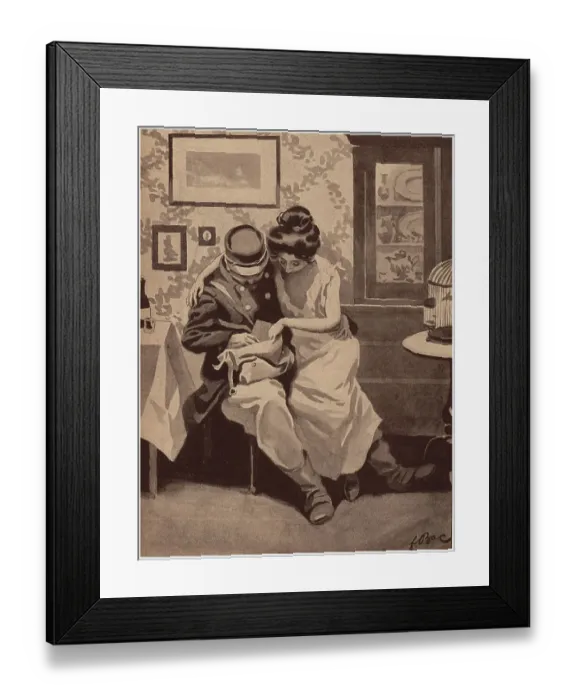 Framed Print : Le Messager De Cupidon Framed Print : Le Messager De Cupidon