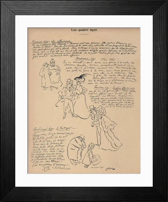 Framed Print : Les Quatre Ages Framed Print : Les Quatre Ages