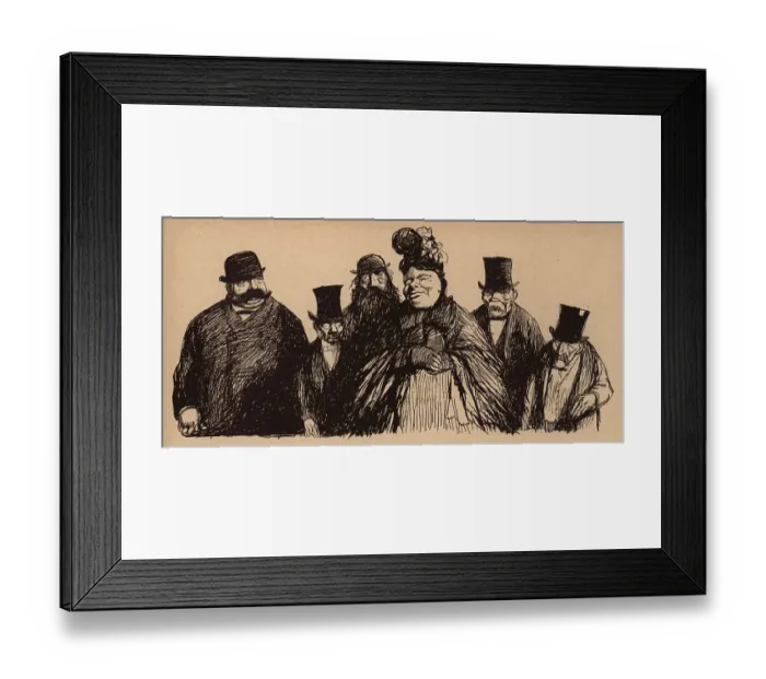 Framed Print : La Belle Madame Grenouil, Et Ses Adorateurs Framed Print : La Belle Madame Grenouil, Et Ses Adorateurs